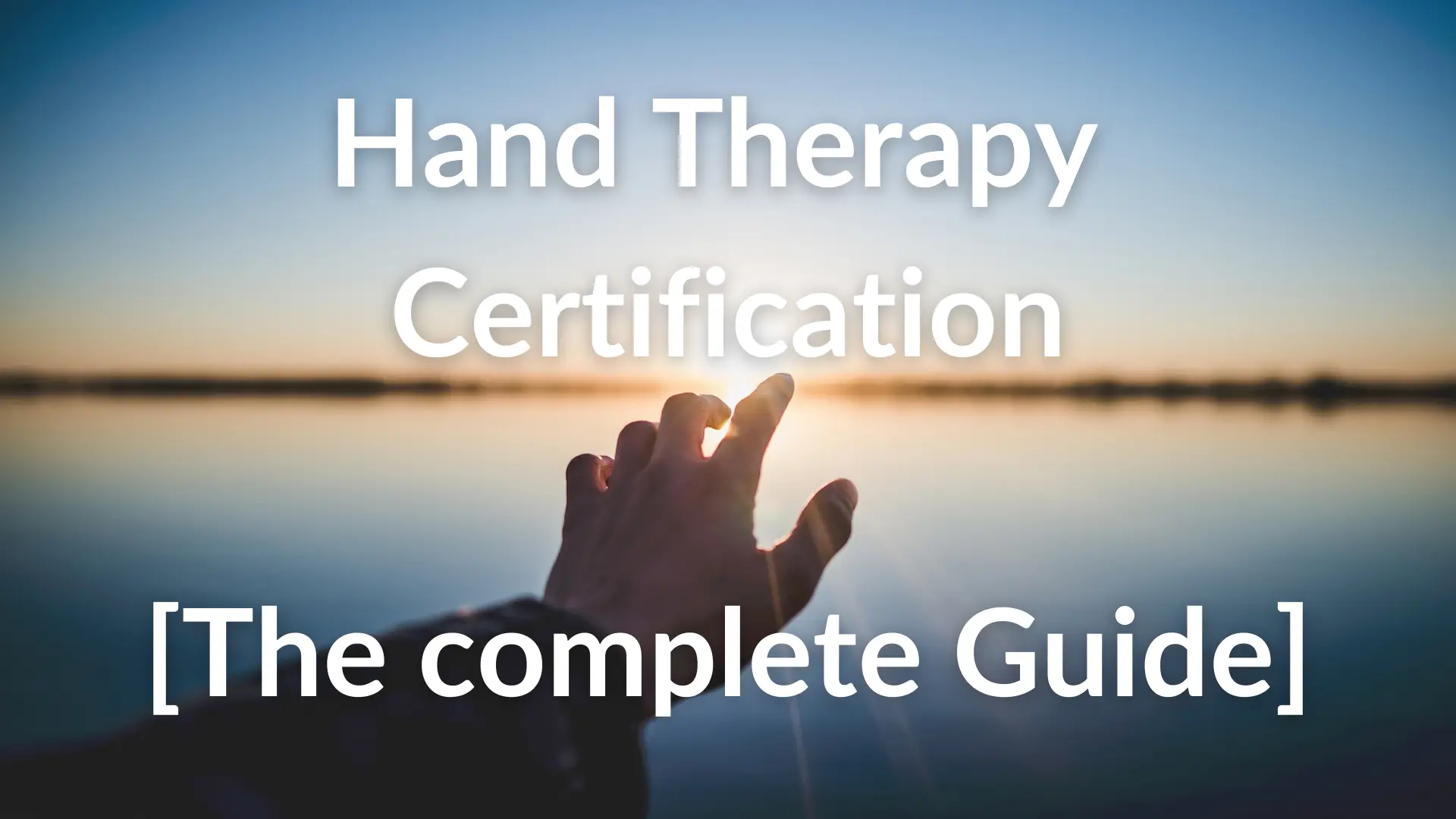 hand therapy certification