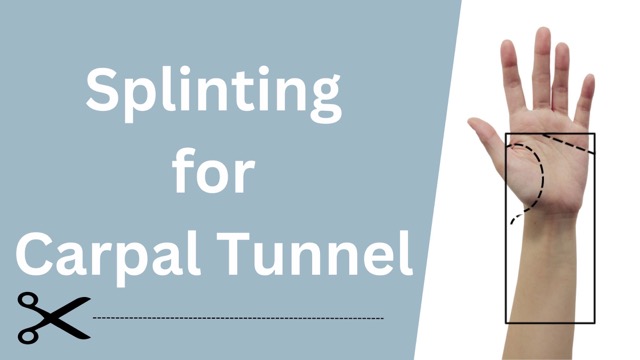 How to make a carpal tunnel splint using plaster or thermoplastic